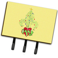 "Caroline's Treasures 8501TH68 Christmas Tree Fleur De Lis Leash or Key Holder, Large, Multicolor"