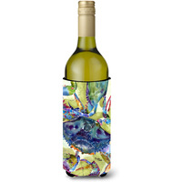 Blue Crab All Over Wine Bottle Beverage Insulator Beverage Insulator Hugger