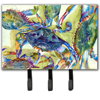 "Caroline's Treasures 8512TH68 Crab All Over Leash or Key Holder, Large, Multicolor"