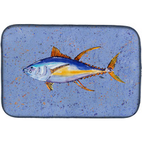 "Caroline's Treasures Tuna Fish Dish Drying Mat, 14"" x 21"", Multicolor"
