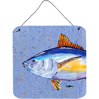 "Caroline's Treasures Tuna Aluminum Metal Wall or Door Hanging Prints, 6 x 6"", Multicolor"