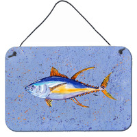 "Caroline's Treasures 8535DS812 Tuna Fish Aluminum Metal Wall or Door Hanging Prints, 8 x 12"""