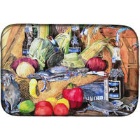 "Caroline's Treasures Bar's and Crabs Dish Drying Mat, 14"" x 21"", Multicolor"