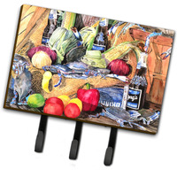 "Caroline's Treasures 8538TH68 Barq's and Crabs Leash Holder or Key Hook, Large, Multicolor"