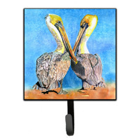 "Caroline's Treasures 8539SH4 Bird-Pelican Leash Holder or Key Hook, Small, Multicolor"