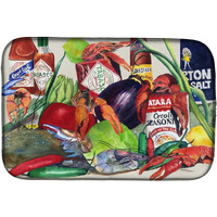 "Caroline's Treasures Louisana Spices Dish Drying Mat, 14 x 21, Multicolor"
