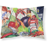 "Caroline's Treasures 8540PILLOWCASE Louisiana Spices Moisture Wicking Fabric Standard Pillowcase, Large, Multicolor"