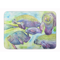 "Caroline's Treasures Manatee Floor Mat, 19"" x 27"", Multicolor"