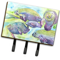 "Caroline's Treasures 8544TH68 Manatee Leash or Key Holder, Large, Multicolor"