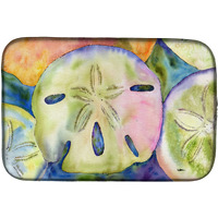 "Caroline's Treasures Sand Dollar Dish Drying Mat, 14"" x 21"", Multicolor"