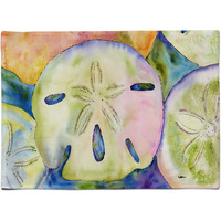 "Caroline's Treasures 8545PLMT Sand Dollar Fabric Placemat, Multicolor"