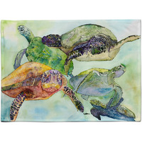 "Caroline's Treasures 8549PLMT Turtle Fabric Placemat, Multicolor"