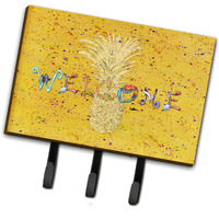 "Caroline's Treasures 8557TH68 Pineapple Leash or Key Holder, Large, Multicolor"