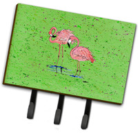 "Caroline's Treasures 8567TH68 Flamingo Leash or Key Holder, Large, Multicolor"