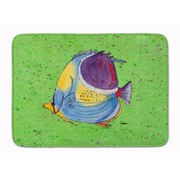 "Caroline's Treasures Tropical Fish on Green Floor Mat, 19"" x 27"", Multicolor"