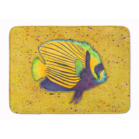 "Caroline's Treasures Tropical Fish on Mustard Floor Mat, 19"" x 27"", Multicolor"