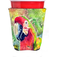"Caroline's Treasures 8601RSC Parrot Head Red Solo Cup Hugger, Multicolor"