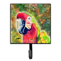 "Caroline's Treasures 8601SH4 Bird-Parrot Leash Holder or Key Hook, Small, Multicolor"