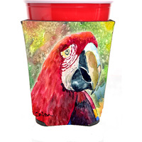 "Caroline's Treasures 8607RSC Parrot Red Solo Cup Hugger, Multicolor"