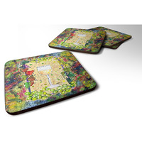 "Caroline's Treasures 8617FC Wine Foam Coasters (Set of 4), 3.5"" H x 3.5"" W, Multicolor"