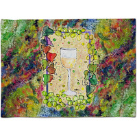 "Caroline's Treasures 8617PLMT Wine Fabric Placemat, Multicolor"