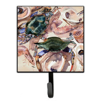 "Caroline's Treasures 8618SH4 Crab Leash Holder or Key Hook, Small, Multicolor"
