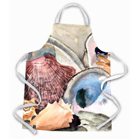 "Caroline's Treasures 8619APRON Sea Shells Apron, Large, Multicolor"