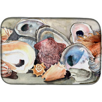 "Caroline's Treasures Sea Shells Dish Drying Mat, 14"" x 21"", Multicolor"