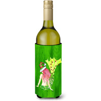 Christmas Mermaid in Lights Wine Bottle Beverage Insulator Beverage Insulator Hugger