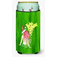 Christmas Mermaid  Tall Boy Beverage Insulator Beverage Insulator Hugger