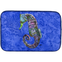 "Caroline's Treasures Seahorse Dish Drying Mat, 14"" x 21"", Multicolor"