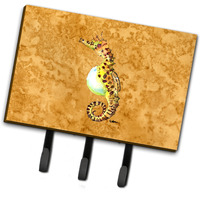 "Caroline's Treasures 8640TH68 Seahorse Leash or Key Holder, Large, Multicolor"