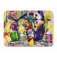 "Caroline's Treasures Crystal Hot Sauce with Camellia Beans Floor Mat, 19"" x 27"", Multicolor"