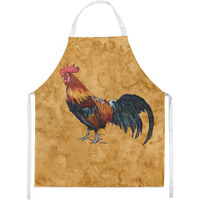 "Caroline's Treasures 8651APRON Rooster Apron, Large, Multicolor"