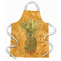 "Caroline's Treasures 8654APRON Pineapple Apron, Large, Multicolor"