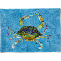"Caroline's Treasures 8656PLMT Crab Fabric Placemat, Multicolor"