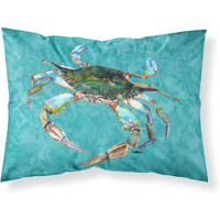 "Caroline's Treasures 8657PILLOWCASE Crab Moisture Wicking Fabric Standard Pillowcase, Large, Multicolor"