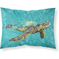 "Caroline's Treasures 8659PILLOWCASE Turtle Swimming Moisture Wicking Fabric Standard Pillowcase, Large, Multicolor"