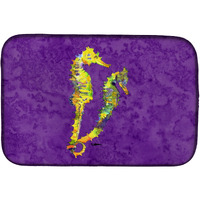 "Caroline's Treasures Seahorse Dish Drying Mat, 14"" x 21"", Multicolor"