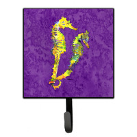 "Caroline's Treasures 8661SH4 Seahorse Leash Holder or Key Hook, Small, Multicolor"