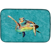 "Caroline's Treasures Turtle Dish Drying Mat, 14"" x 21"", Multicolor"