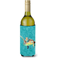 Loggerhead Turtle  Hi Five Wine Bottle Beverage Insulator Beverage Insulator Hugger