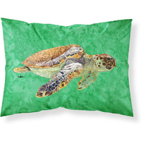 "Caroline's Treasures 8675PILLOWCASE Turtle Swim 2 Moisture Wicking Fabric Standard Pillowcase, Large, Multicolor"