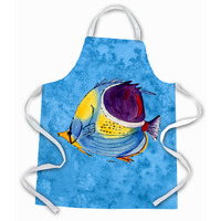 "Caroline's Treasures 8676APRON Fish Tropical Apron, Large, Multicolor"