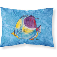 "Caroline's Treasures 8676PILLOWCASE Fish Tropical Moisture Wicking Fabric Standard Pillowcase, Large, Multicolor"
