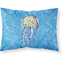 "Caroline's Treasures 8682PILLOWCASE Jellyfish Moisture Wicking Fabric Standard Pillowcase, Large, Multicolor"