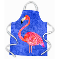 "Caroline's Treasures 8685APRON Flamingo Apron, Large, Multicolor"