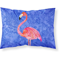 "Caroline's Treasures 8685PILLOWCASE Flamingo Moisture Wicking Fabric Standard Pillowcase, Large, Multicolor"