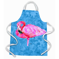 "Caroline's Treasures 8686APRON Flamingo Apron, Large, Multicolor"