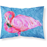 "Caroline's Treasures 8686PILLOWCASE Flamingo Moisture Wicking Fabric Standard Pillowcase, Large, Multicolor"